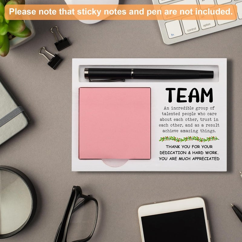 CINRLLA Team Appreciation Sticky Note Holder Desk Organizer, Motivational Gift for Coworkers Employees, Thank You Gift for Team Members, Office Decor for Work Desk, Promotion Birthday Gift, NPB610 - Image 4